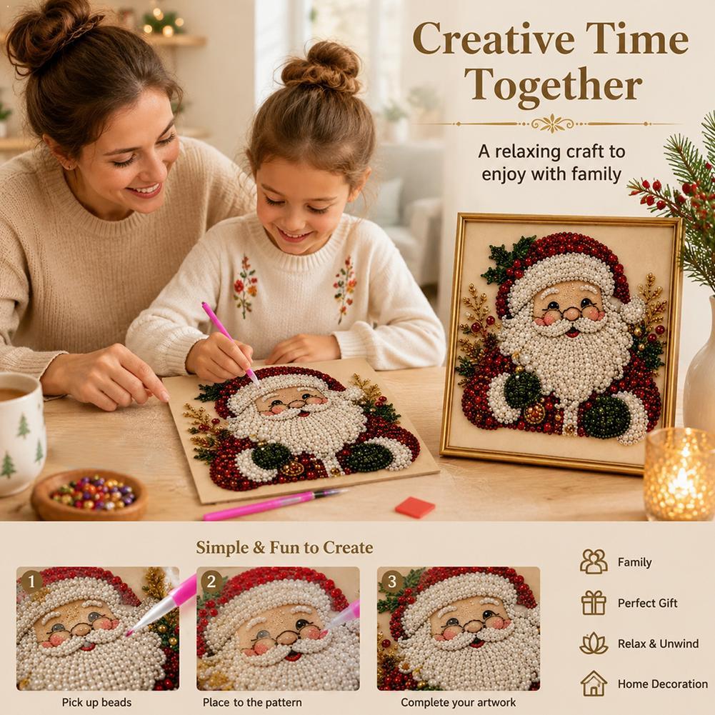 Embroidery Art - Kit de Arte com Pérolas DIY