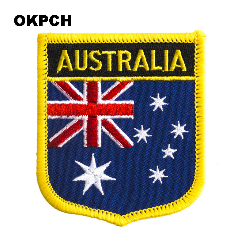 Embroidery Australia - Ferro em forma de escudo da