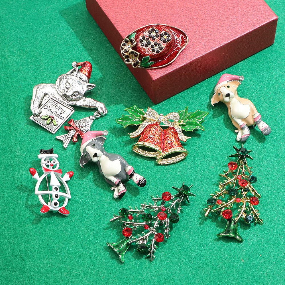 Embroidery Australia - SINDY XIANG-Moda Natal broche, gato, cão,