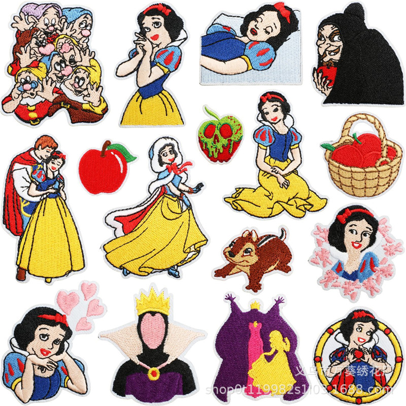 Embroidery Patch - 15 pçs neve princesa bordado remendos
