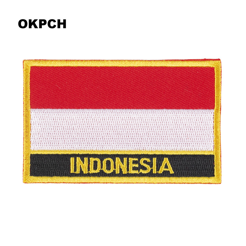 Embroidery In Indonesia - Patches bordados de bandeira da Indonésia,