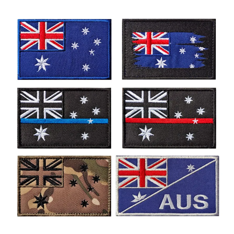 Embroidery Australia - Bandeira da Austrália IR remendos reflexivos