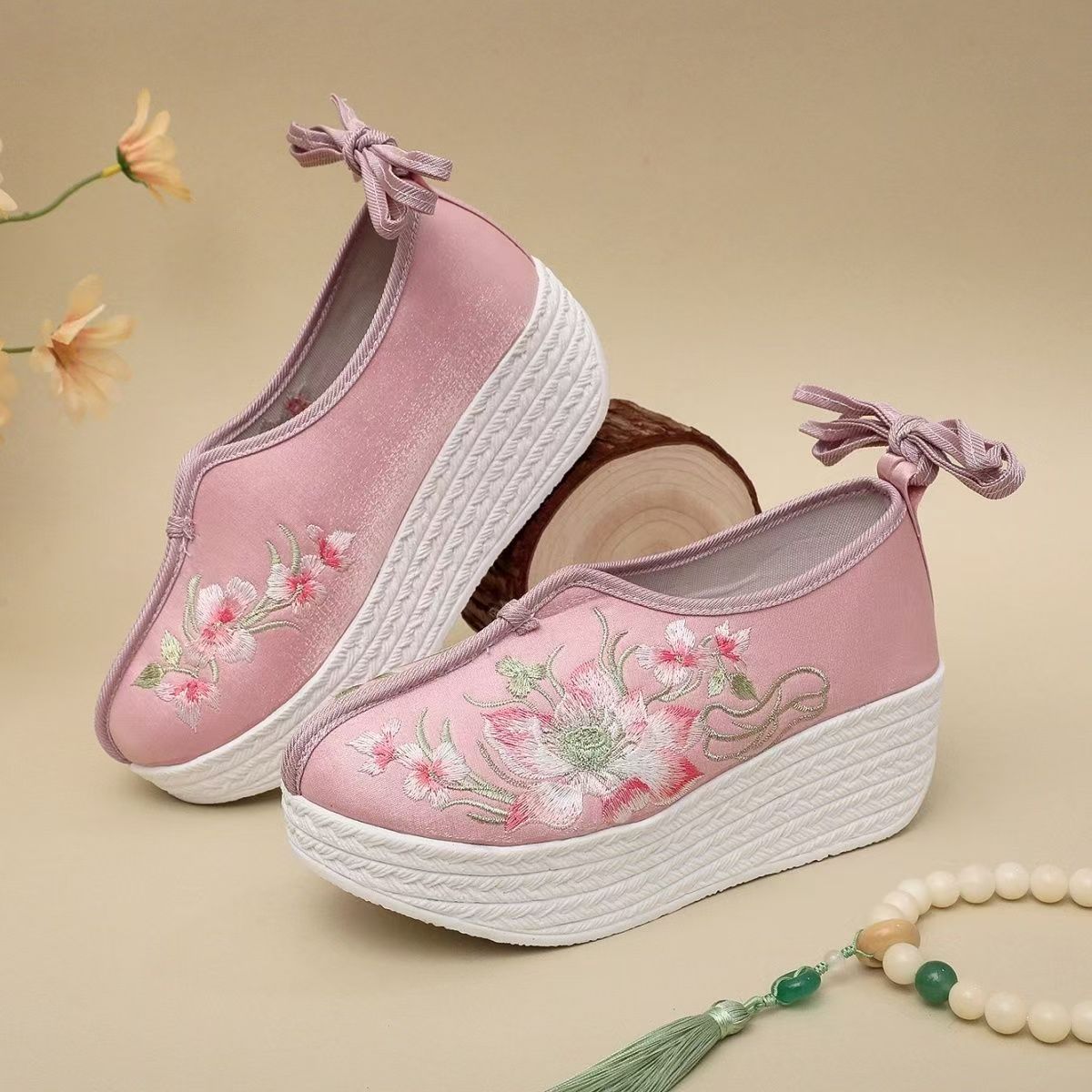 Embroidery Skirt - Sapatos Femininos de Estilo Étnico com