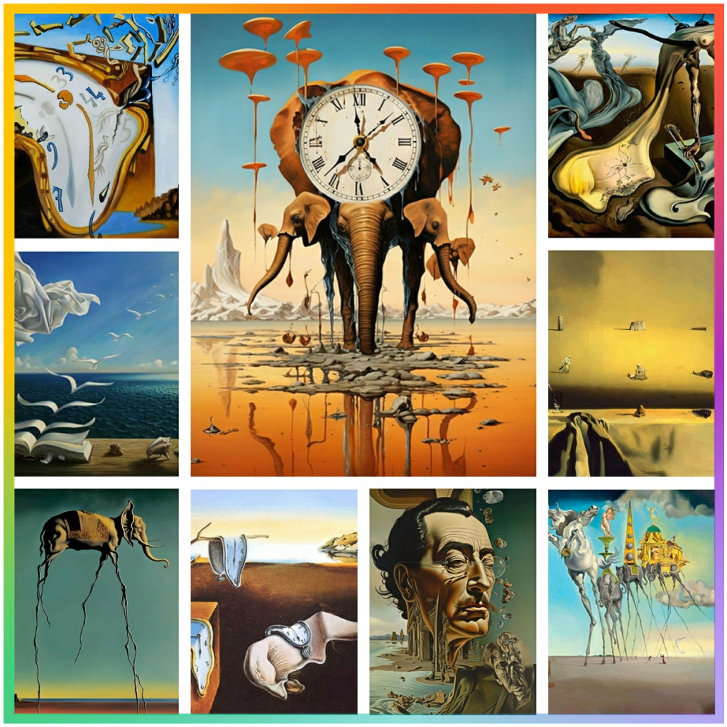 Embroidery Roll Pattern - Surrealismo arte famosa por salvador dali