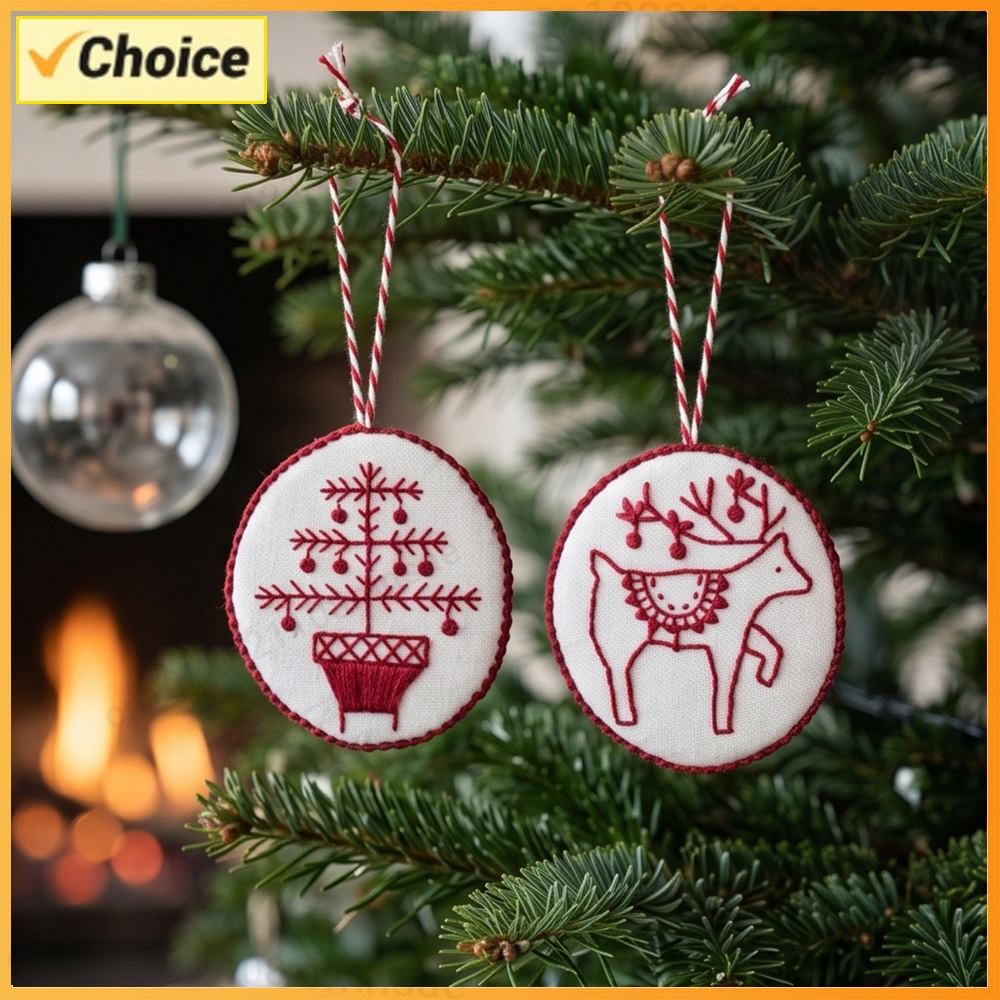 Embroidery Xmas Tree - Kit de Bordado de Natal com