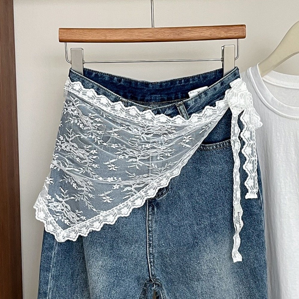 Avental Triangular Y2K Macio c - Embroidery Skirt avaliação e preço