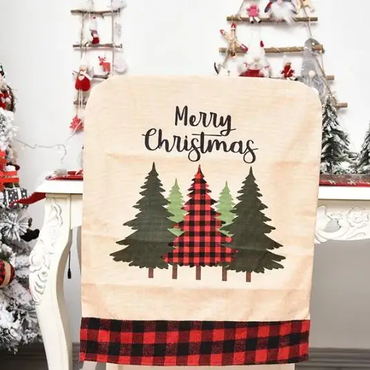 4/6/8 pçs capa de cadeira de n - Embroidery Xmas Tree avaliação e preço