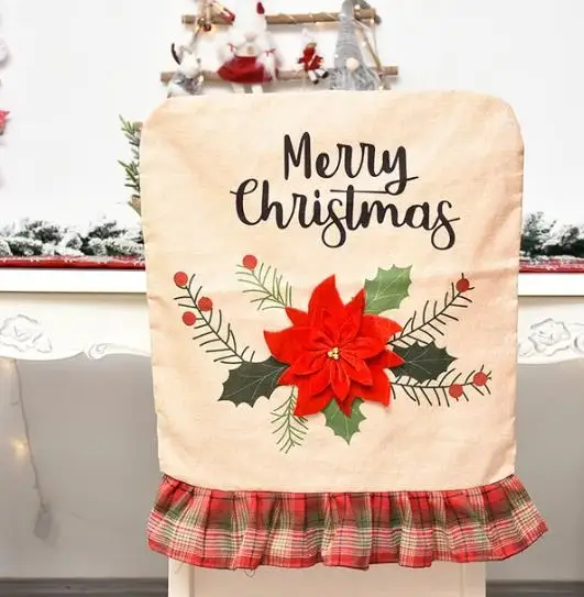 4/6/8 pçs capa de cadeira de n - Embroidery Xmas Tree avaliação e preço