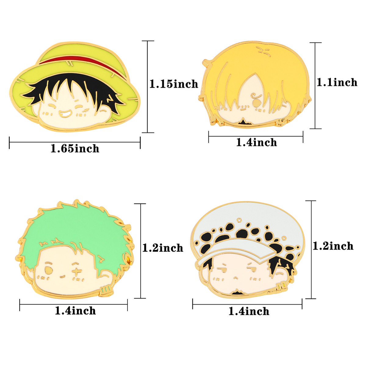 Anime japonês esmalte pino bon - Embroidery Illustration avaliação e preço