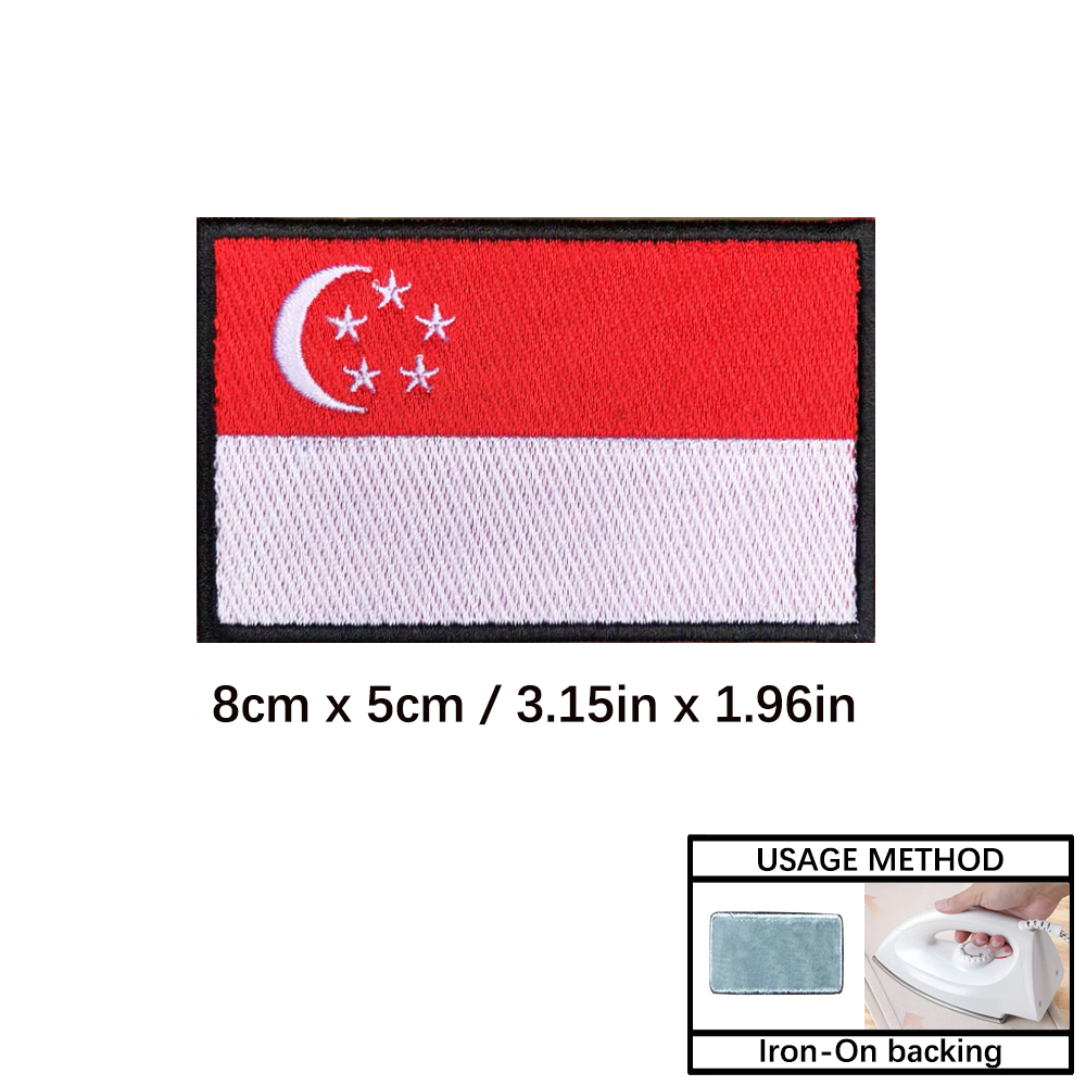 Patches de Bordado de Bandeira - Embroidery In Indonesia avaliação e preço