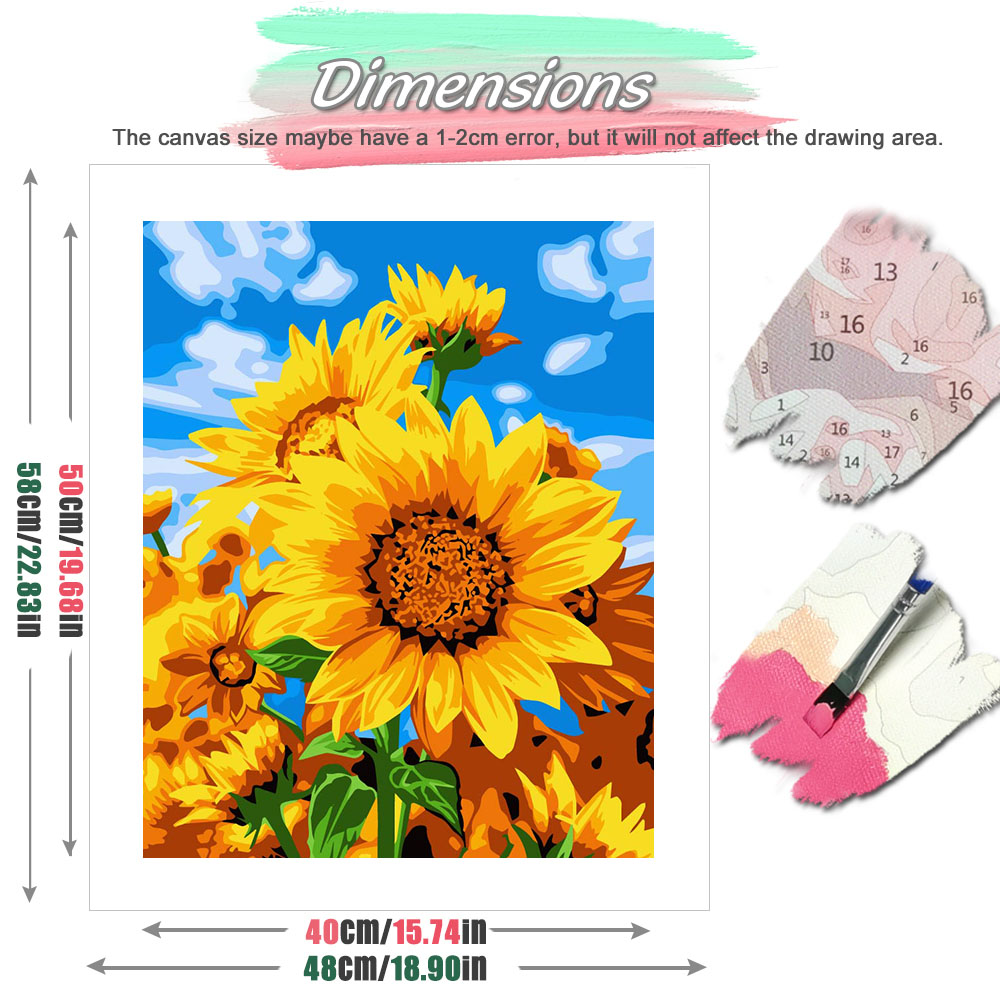 Huacan diy pintura a óleo por  - Embroidery Translate avaliação e preço