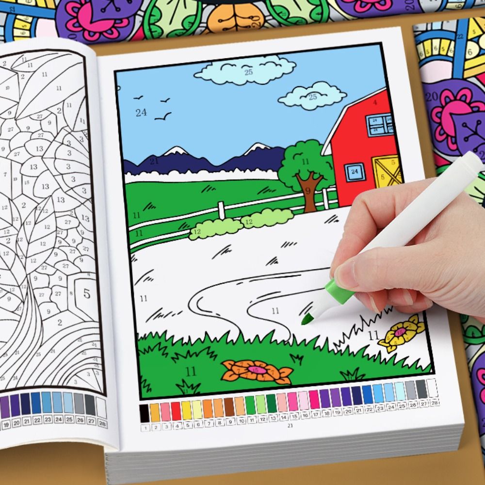 Livro de Pintura DIY Colorir p - Embroidery Translate avaliação e preço