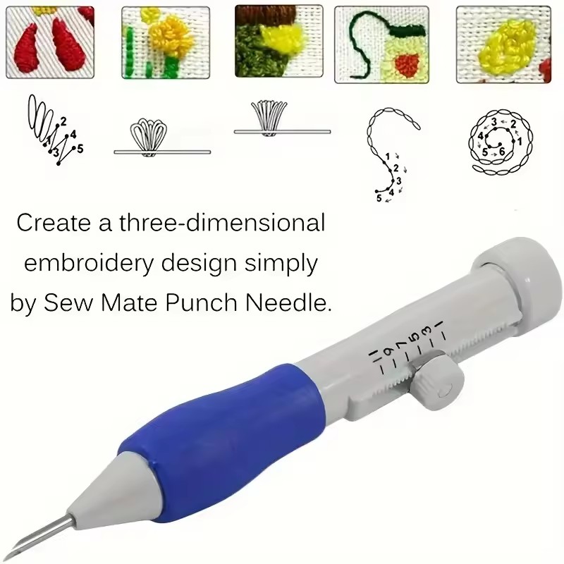 Kit de Bordado com Agulha Punc - Punch Needle Handle avaliação e preço