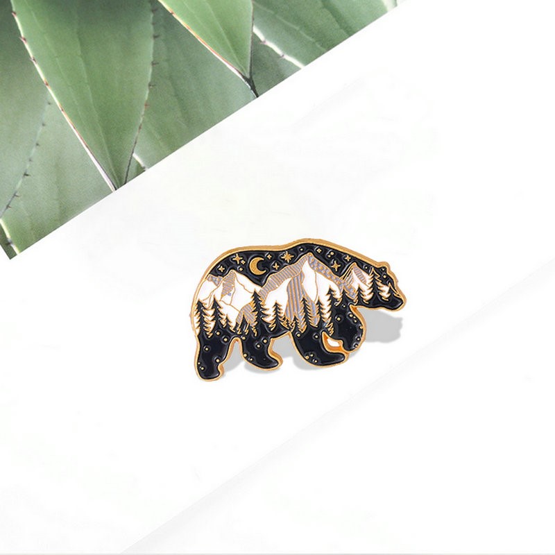 Mamãe papai urso esmalte pinos - Embroidery Logo avaliação e preço