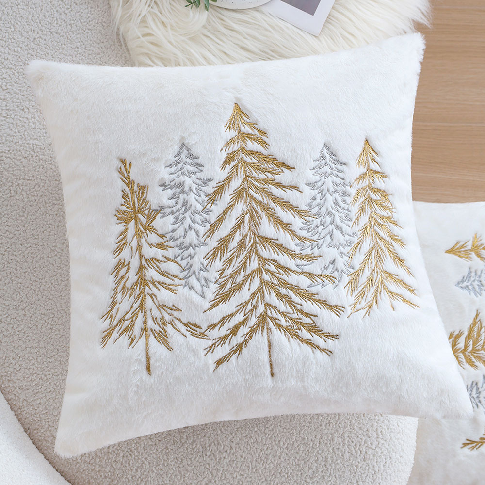 Natal falso pele de coelho cap - Embroidery Xmas Tree avaliação e preço