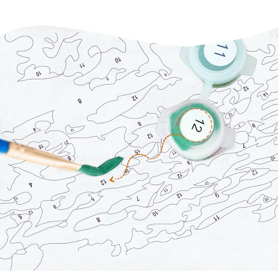 Pintura a óleo por números par - Embroidery Translate avaliação e preço