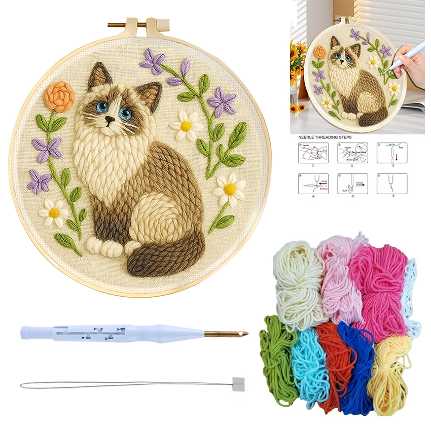 CHENISTORY Kit de Agulha Mágic - Punch Needle Handle avaliação e preço